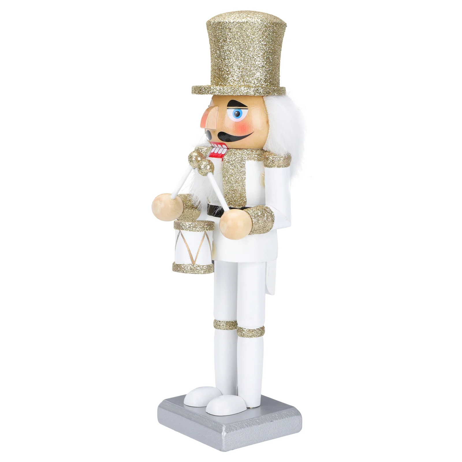 

Wooden Nutcracker Doll Adornment Soldier Puppet Decor Wooden Home Decor Wooden Soldiers Figures Xmas Table Ornament