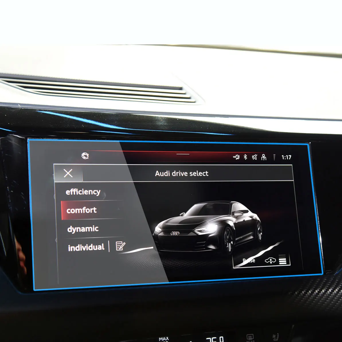 아우디 RS e-tron GT 2022 2023 자동차 GPS 네비게이션 대시보드 LCD 화면, 강화 유리 보호 필름, 자동차 인테리어 액세서리
