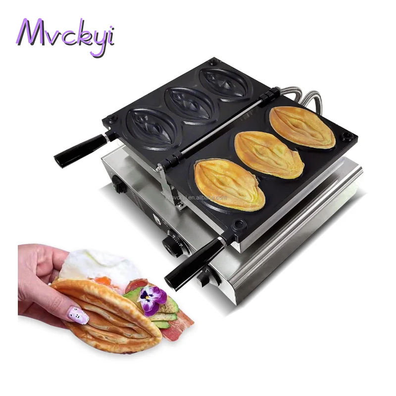 Mvckyi3PcsElectricEggCakeOvenBubbleBreakfastWaffleMakerPot