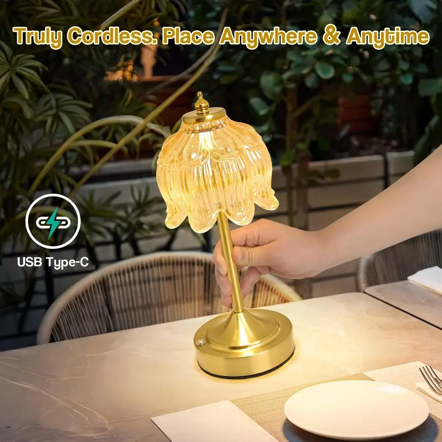 Lotus Flower Lamp - side view