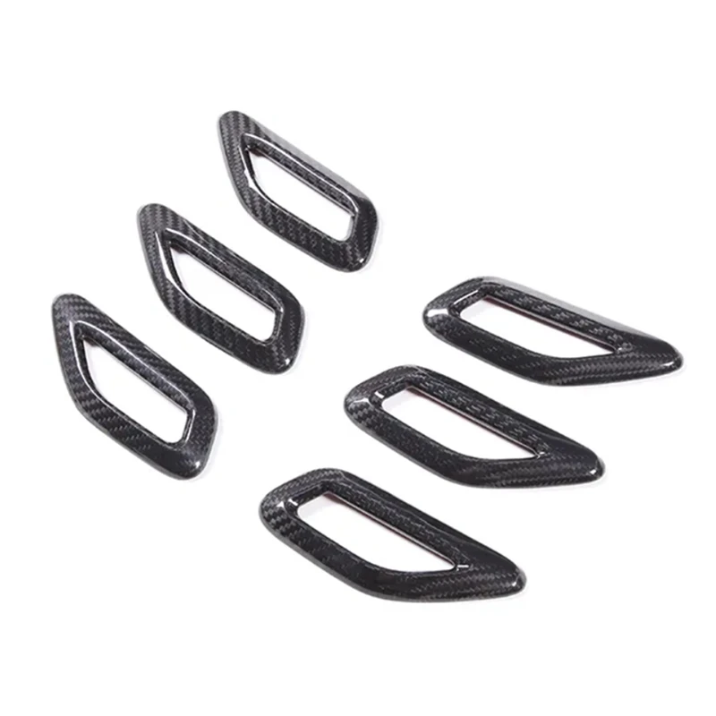 Dry Carbon Fiber Car Side Air Outlet Vent Cover Trim Car Air Outlet Vent Accessori Per Maserati Grecale 2022 2023