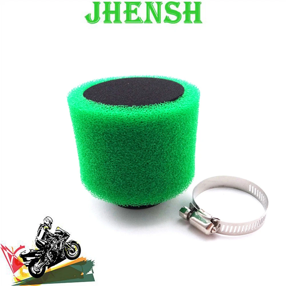 JHENSH Green 45mm Foam Air Filter For ATV Quad Pit Dirt Bike Go Kart Scooter Motorcycle