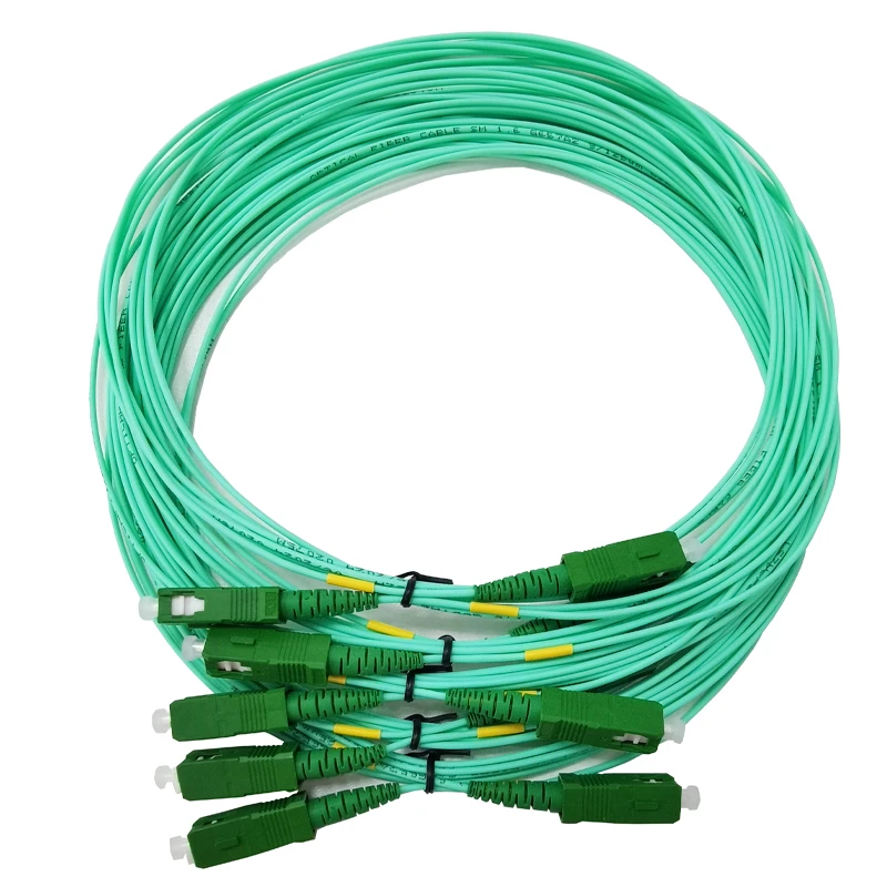 FTTH Jarretiere 1.6mm 3.5m Aqua G657A2 Fibra Optica Patch Cable Green Jumper SC Simplex SM SX SCAPC Optical Fiber Patch Cord