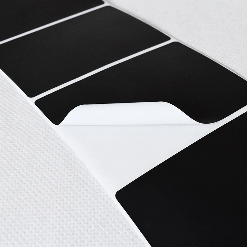 1Roll Coated Paper Sticker Adhesive Paper Black Tag Waterproof Package Label Blank Price Print Supplies Stationery Sticker