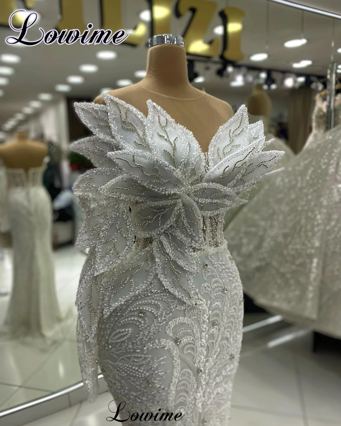 Womens Dress Women White Celebrity Dresses With Crystals Mermaid Elegant Engagement Dresses Vestidos De Gala Evening Party Gowns