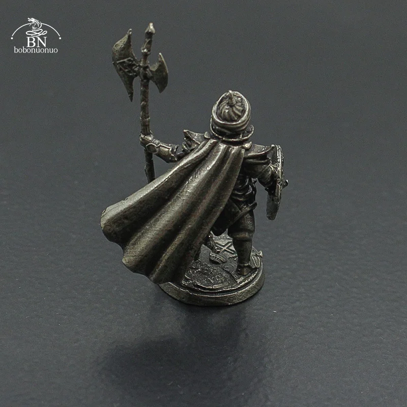 Description Picture 6 of itemWhite Copper Metal Warrior Arab Knight Soldier Model Miniature Figurines Board Game Pieces Car Decoration Boy Gift