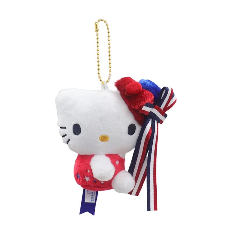 Kawaii Sanrio Hello Kitty 50Th Anniversary Plush Toys Tiny Chum Keychain Backpack Pendant Doll Girls Christmas Birthday Gift 6