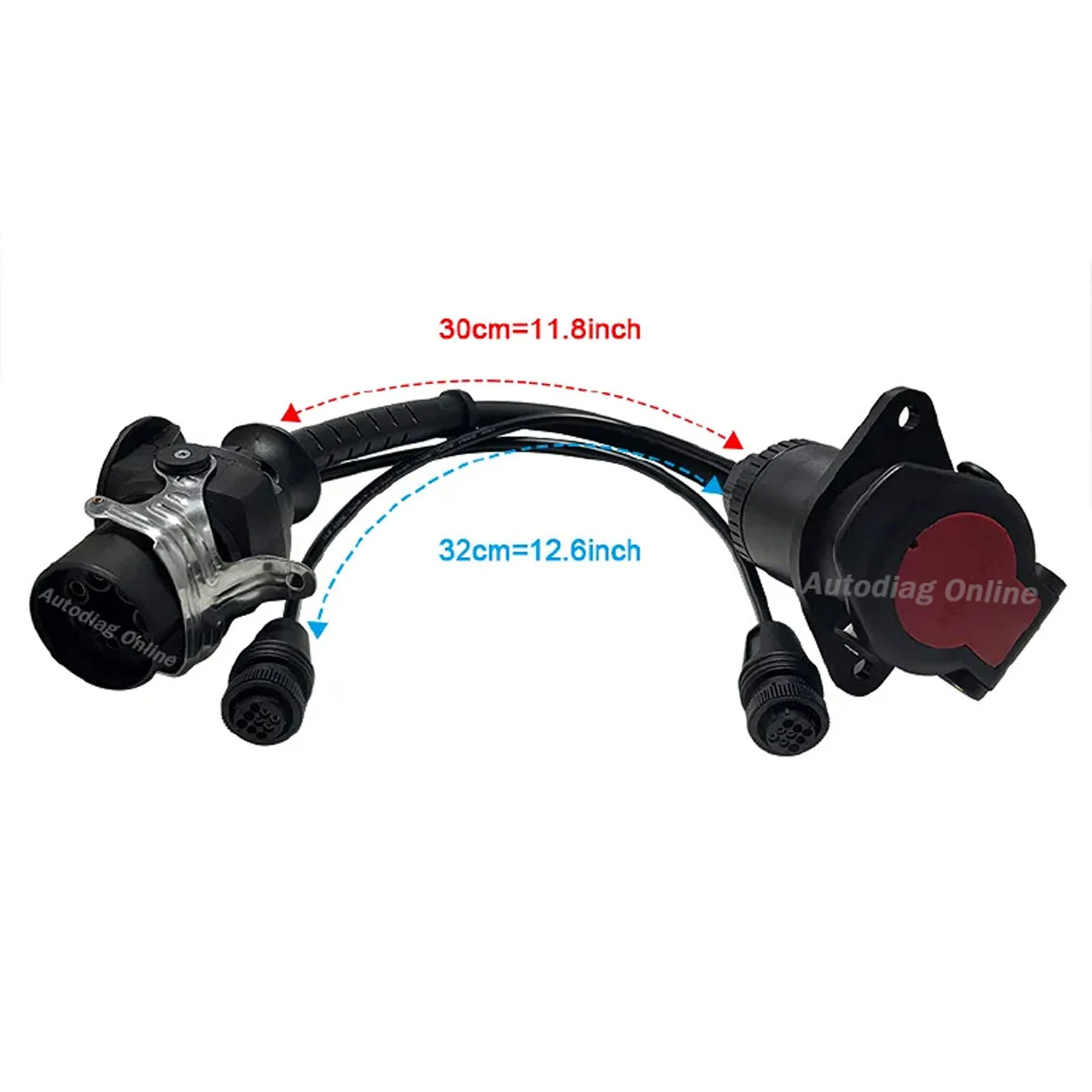 Anhängeradapterkabel für WABCO CAN 24V EBS/ABS Diagnosekabel ISO 7638 Kabel Schwerlast-LKW OBD2 Scanner-Anschluss für WDI – Detail 7