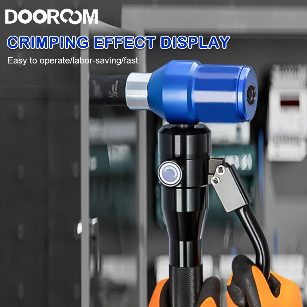 DOOROOM Manual Hydraulic Tool Set with 6 Molds 22.5mm 28.3mm 34.6mm 43.2mm 49.6mm 61.5mm Hydraulic Punching Drilling Machine 2