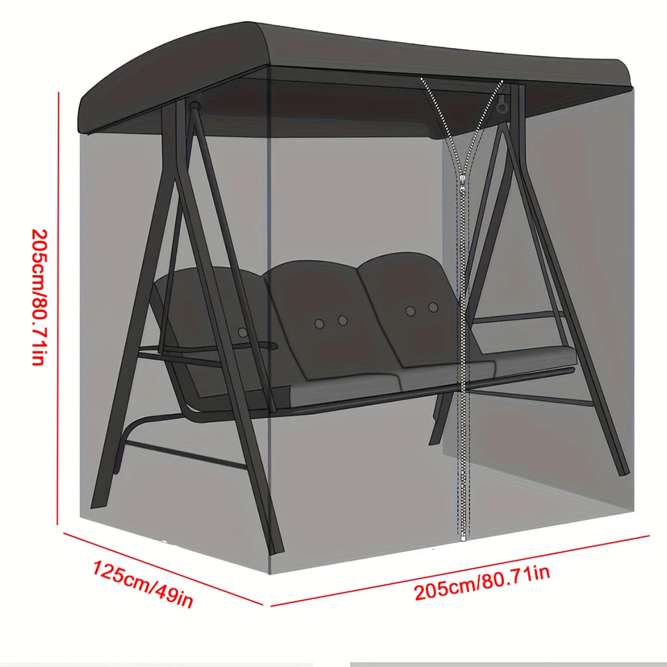 Waterproof Patio Swing Mosquito Netting Cover