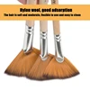 5pcs Paint Brushes Set Fan Brushes Acrylic Paint Brushes Oil Painting Brushes with Nylon Hair Short Wood Handle Painting Brush 3