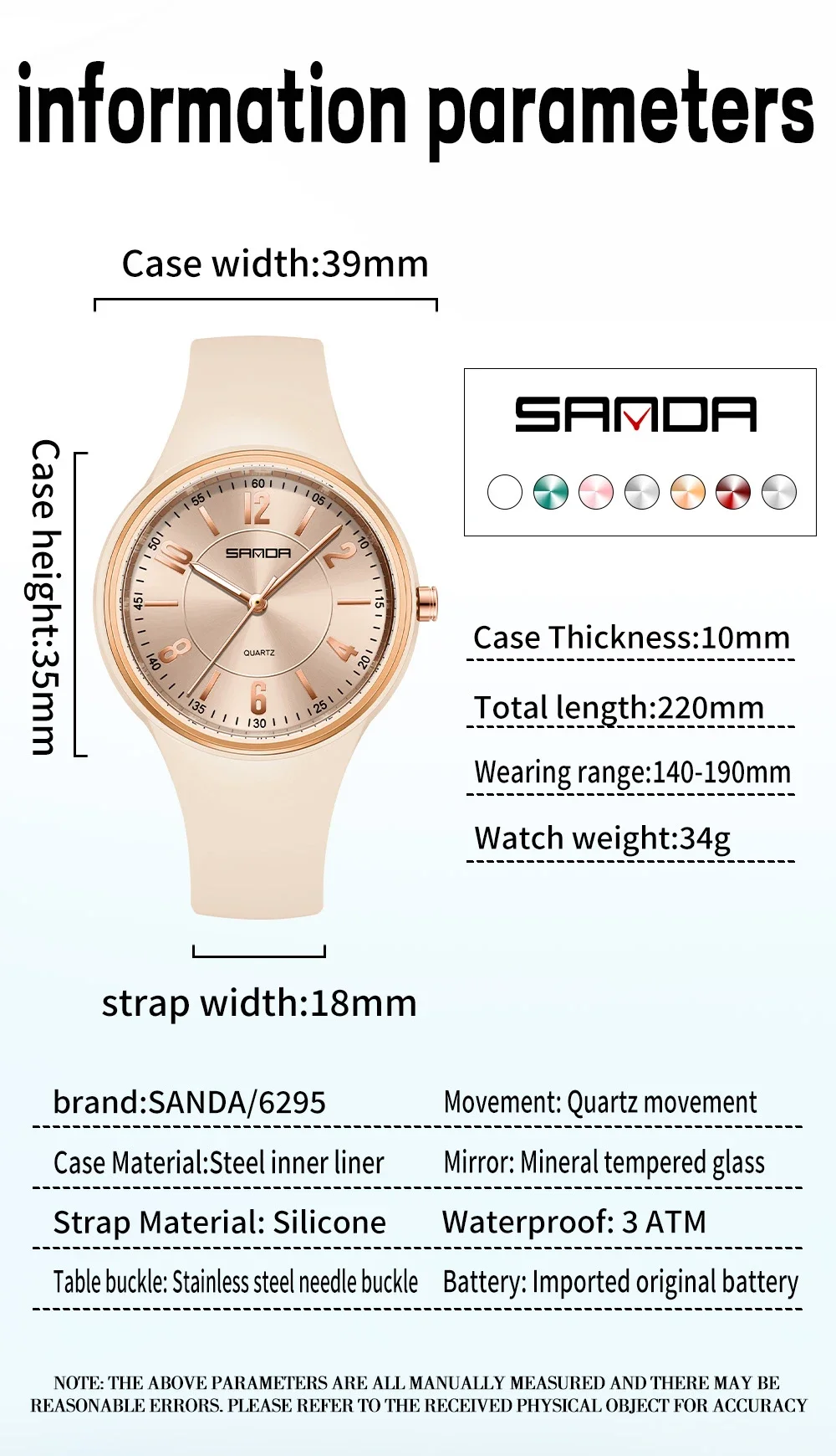 Elegant Quartz Watch with Large Dial - Unisex Lightweight Waterproof Timepiece with Luminous Display