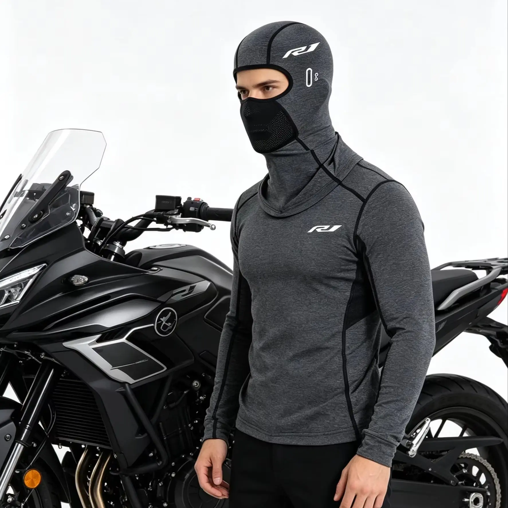 야마하 YZF R3/R25/R6/R1 2013-2019용 여름용 냉방 및 자외선 차단 발라클라바 ? 패스 마운틴 라이딩용 오토바이 모자