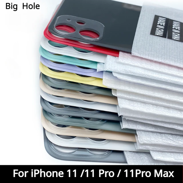 Vitre arrière iPhone 13 Pro Max Bleu (Grand trou) Sans Logo