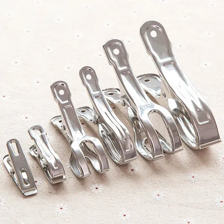 Clothes Peg 10PCS Stainless Steel Beach Towel Clips Windproof windproof clips,beach towel clips,clothes pegs,towel hanging clips