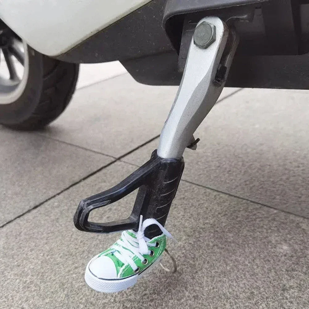 Motorcycle Kickstand Motorcycle Kickstand Cover Funny Motorcycle Bicycle Shoe Shape Foot Support Side Tripod Cover 1pc
