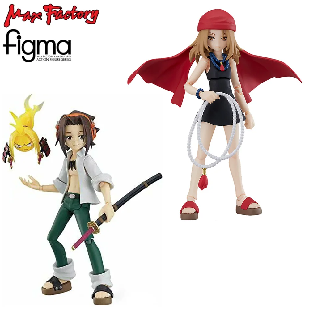 

In Stock Original Genuine Max Factory Figma 537/546 Shaman King Yoh Asakura Kyoyama Anna Action Figure Anime Model Doll Toy Gift