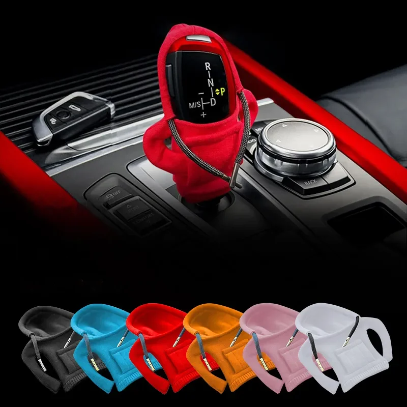 Fashion Hoodie Car Shift Knob Cover Manual Handle Gear Lever Decoration Hoodie  Cover Automatic Car Interior Accessories - AliExpress