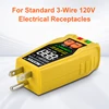 ST06 Socket Tester VA Color Screen Digital Display Outlet Checker GFCI Live Neuter Wire Test US Plug Ground Zero Line Meter 5