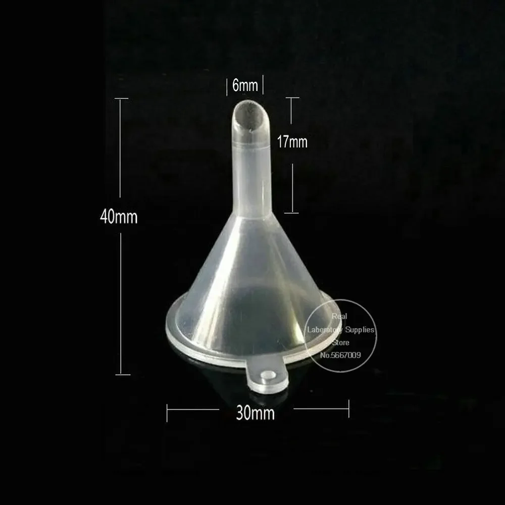 실험실 삼각형 깔때기 투명 플라스틱 원추형 깔때기, 실험실 용품, 30mm, 50mm, 60mm, 75mm, 90mm, 120mm, 7 개/세트