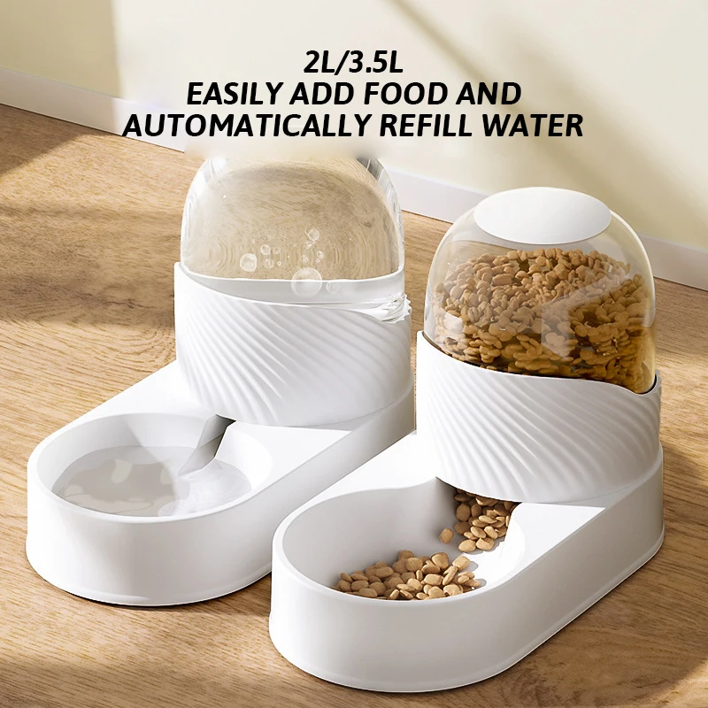 

Cat Feeder Water Bowl Drinker for Cats Dogs Feeding and Watering Unplugging Siphon Refill Pet Products Automatic Food Dispenser