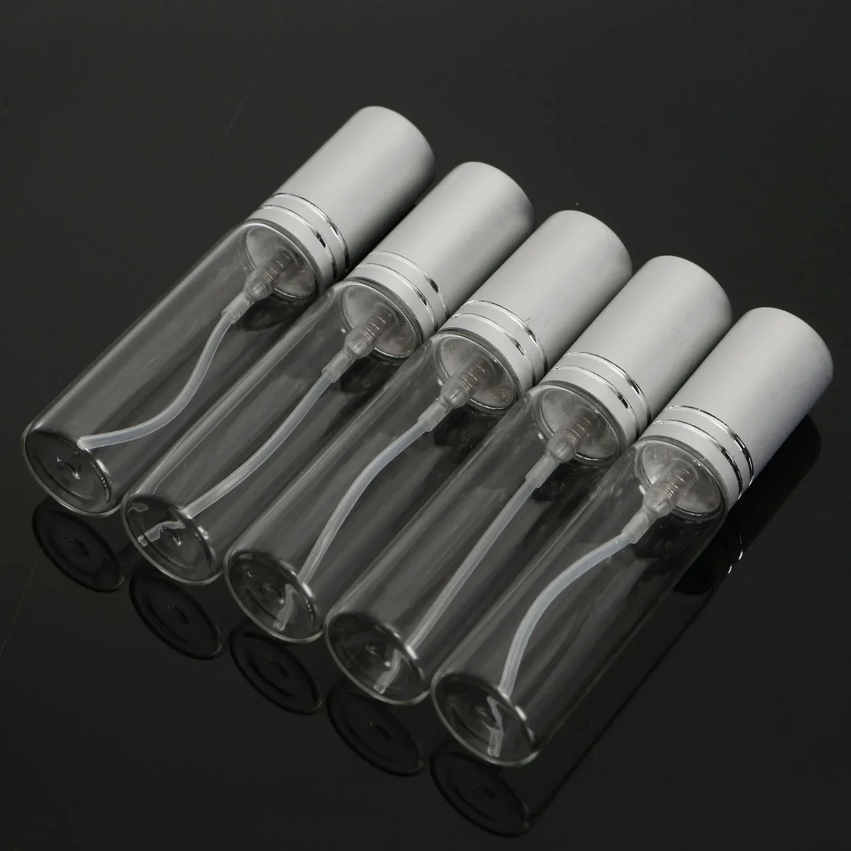 Spray Bottle Refillable Bottle 5Pcs 10ML Clear Spray Bottle Small Empty Glass Atomizer Perfume Bottles Mini Liquid Tonic Oil Cosmetic Container