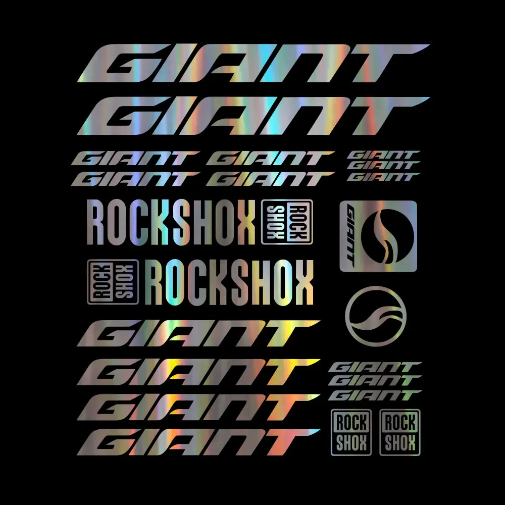 for giant Rock Shox Vinyl Decals Stickers Bike Frame Cycle Cycling