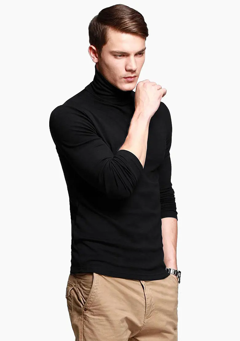 PlatiNum Men's Turtleneck Tee - Styling Example 1
