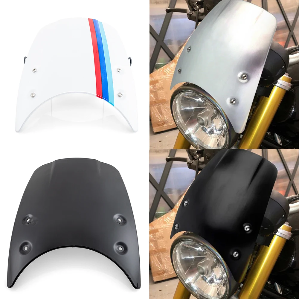 

Ветровое стекло для Мотоцикла BMW R Nine T 2014-2019, универсальные запчасти для мотоцикла, ветровой отражатель, регулируемый ветровой экран, ветровой отражатель