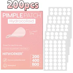 Hydrocolloid Acne Patches - Invisible Pimple Stickers with Salicylic Acid & Tea Tree Oil (200pcs)