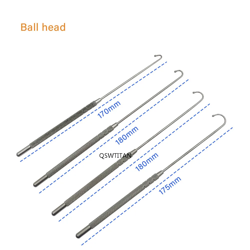 Veterinary surgical instruments animal ovaries removal hook vet snook ovariectomy hook pet uterine small animal surgery tools 180mm long