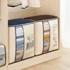 1Pc Futon Storage Bag Non-Woven Fabrics Transparent Visual Window for Quilt Storage Household Items Storage Bag 3