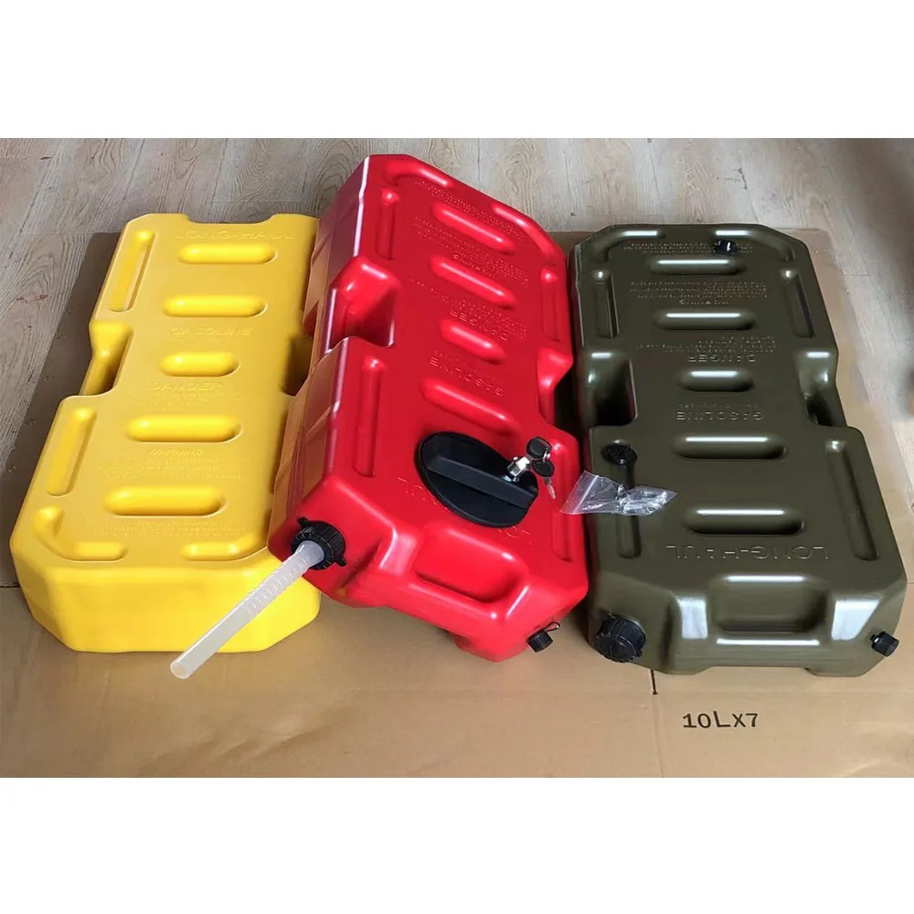 20L Litre Petrol Jerry Cans Plastic Motorcycle Gasoline Fuel Tank Mount Lock 5 Gallon Gas Can Petrol Jerrycan Jerrican Container