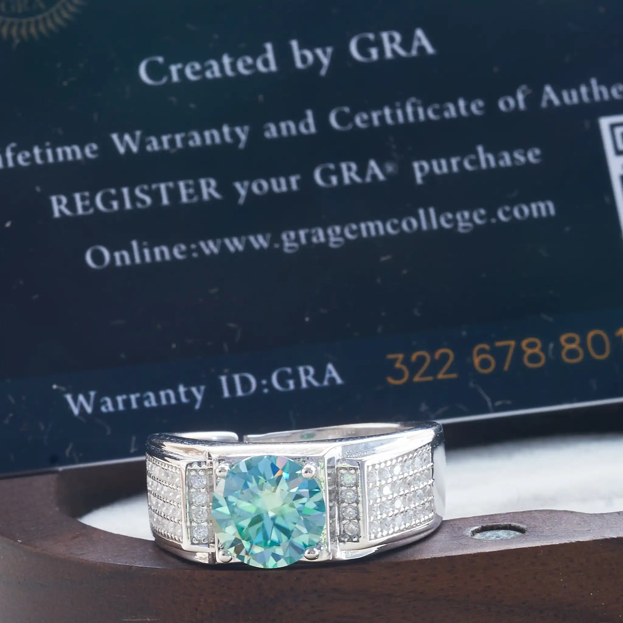 خاتم من الذهب الأبيض الصلب عيار 18 قيراط للرجال ،...