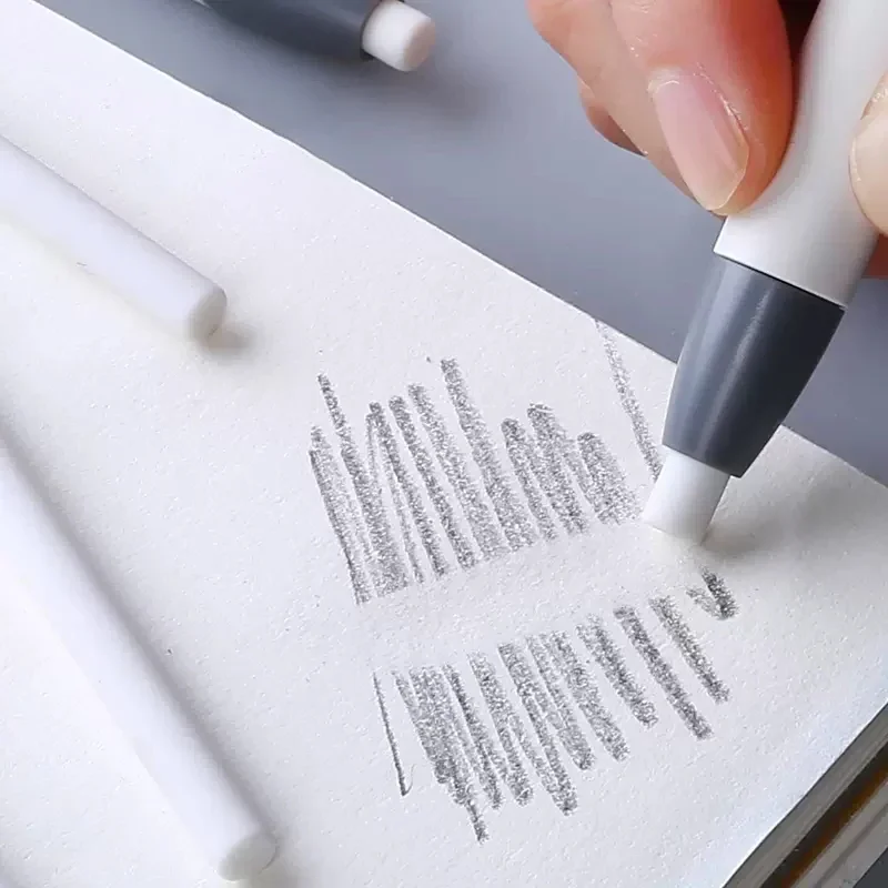 Automatic Press Retractable Pencil Erasers for School Office