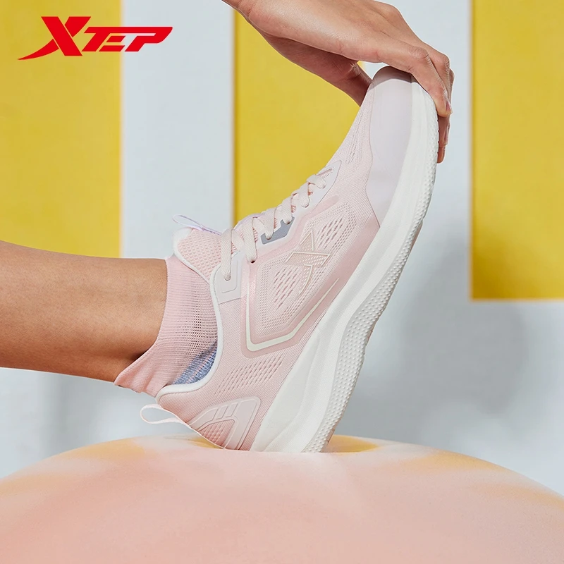 Xtep Running Shoes For Women Spring Non-Slip Women's Sports Shoes Stability Rebound Durability Soft Sneakers 876118110065
