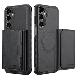 MagSafe-Compatible Detachable Magnetic Wallet Case for Smasung S25Ultra (Black)