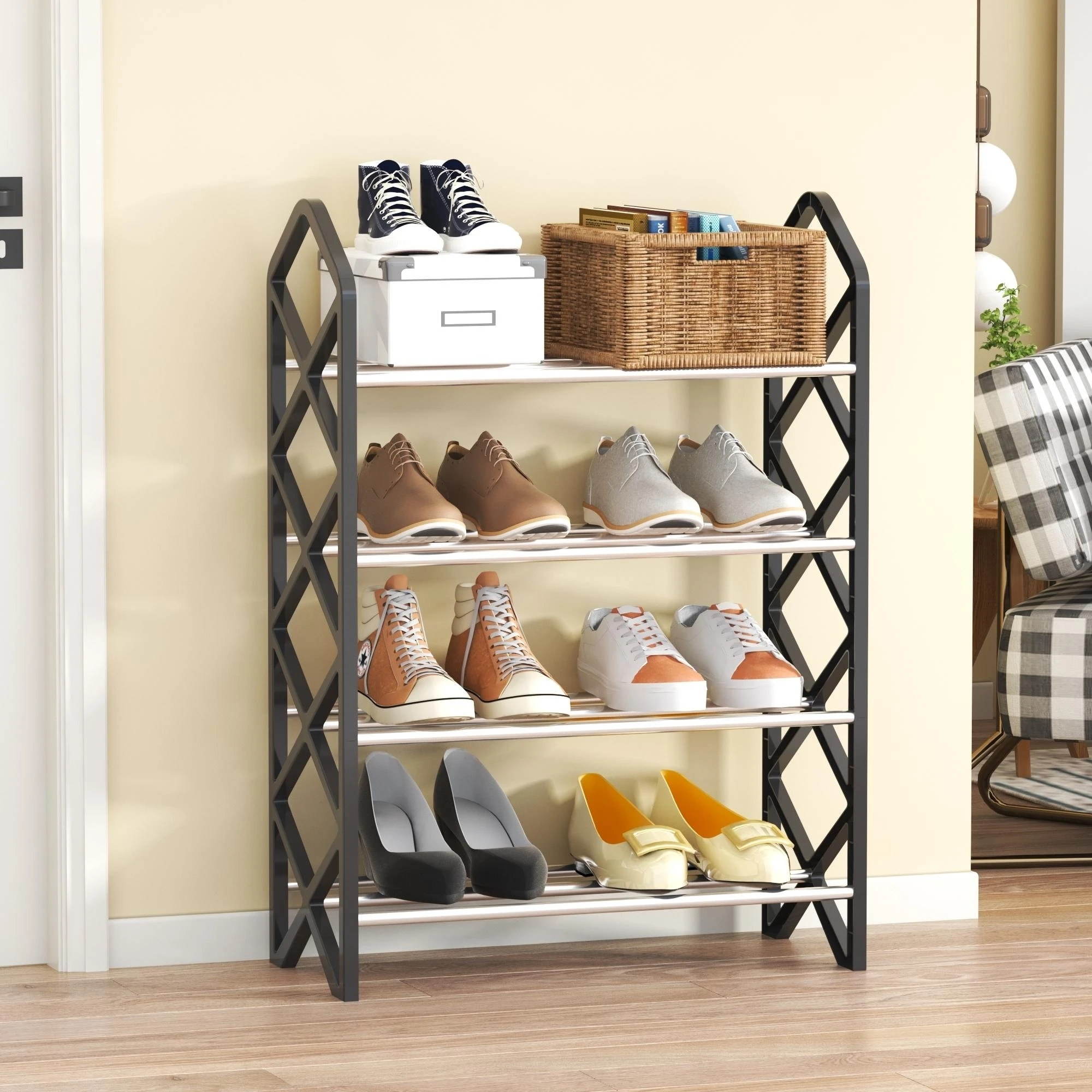 4 Layer Shoe Rack 