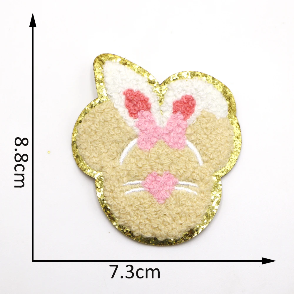 New1PC Burg Butterfuly Chenille Stickerei Eisen Auf Stickerei Patch Für Kleidung Applique Reparatur Patch Individuelle Handtuch Aufkleber – Detail 9