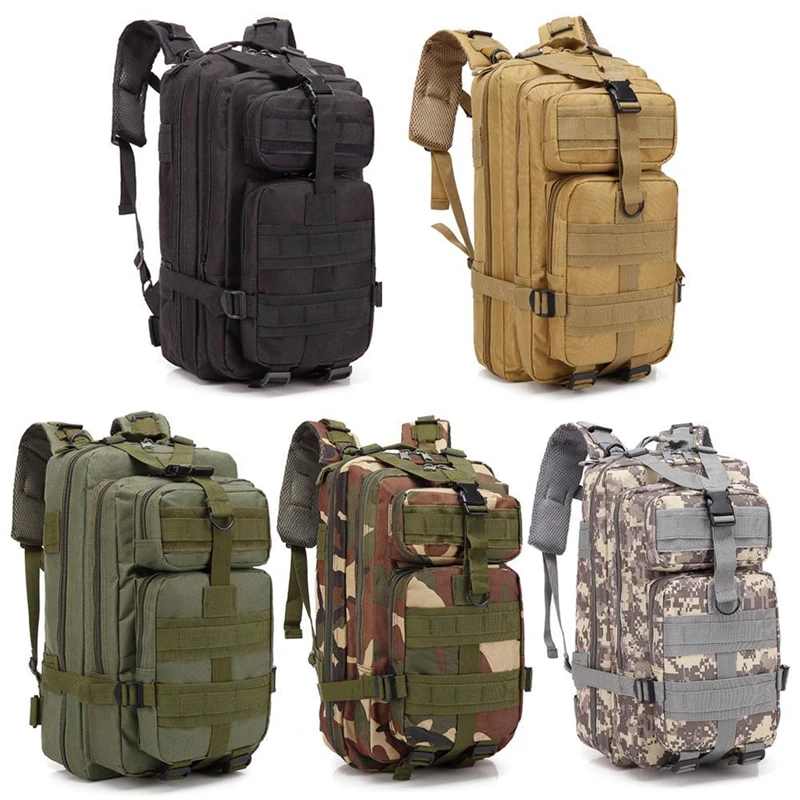 Men's 25L Tactical Backpack Waterproof Molle Hiking Backpack Sport Travel Bag Outdoor Trekking Camping