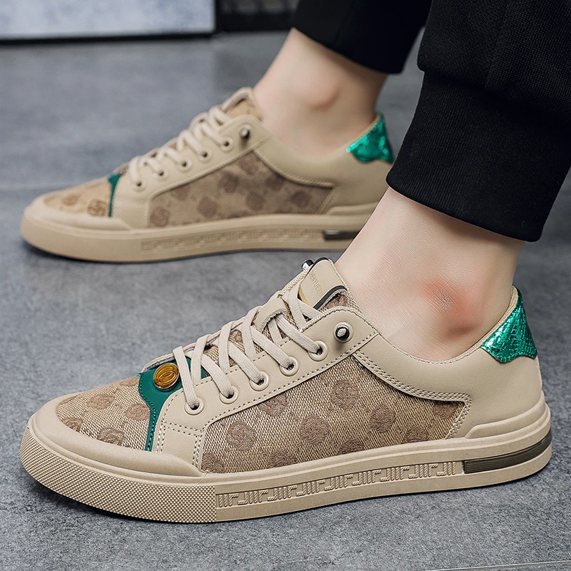 Autumn Men Sneakers Print Design Shoes Flats Casual Tennis Sports Shoes Comfortable Sneakers Non-slip Trainers Male Footwear 44 1