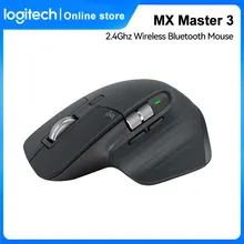 Logitech mx mster 3 mouse sem fio bluetooth 4000 dpi 2.4hz sem fio rod de rolgem de deslocmento utomático mouse jogos de escritório rtos| |  