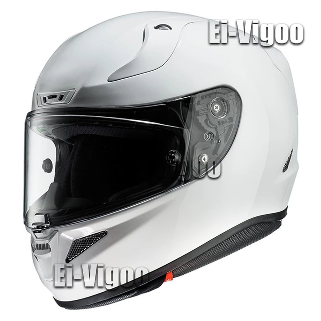 Casque de moto intégral, casque blanc perle Rpha-11, course de