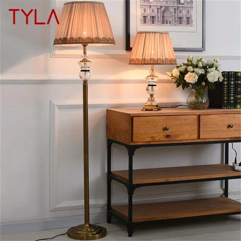 

OUFULA Floor Lamps Contemporary LED Luxury Design Crystal Light Decorative For Home
