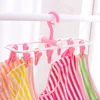 12pcs/Set Multifunctional Sock Drying Clip Cloth Hanger Household Home Hanging Dripping Water Foldable Clip Bathroom Accessories 5