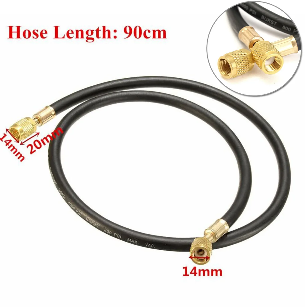 36inch AC 600PSI Refrigeration Charging Hose Guage HVAC 1/4 SAE R410a R134a Tools Tubing Pipe Air Compressor  Pneumatic Tool