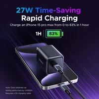 UGREEN 45W GaN Charger PD3.0 Fast Charger PPS QC3.0 Quick Charge For Samsung S25 S24 Ultra iPhone 17 16 15 Pro Max iPad Tablet - Image 3