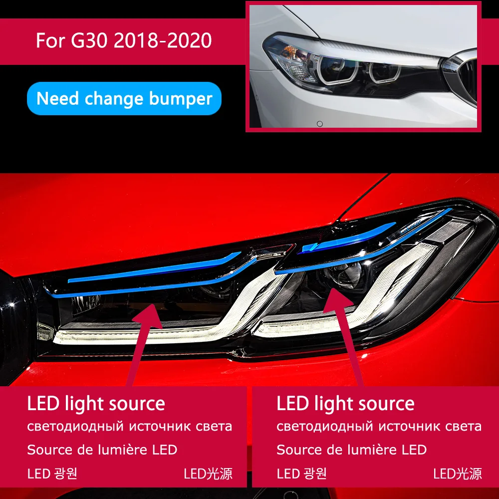 BMW Headlights for G30 G38 M5 LCI 20182022