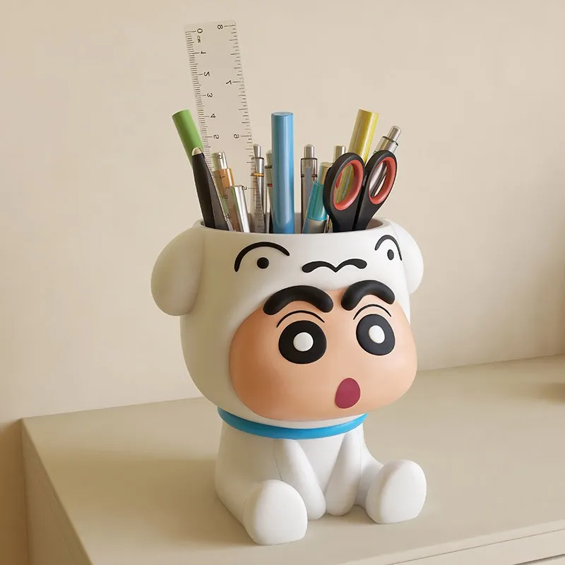 Cartoon Niedliche Crayon Shin Chan Stiftebox Shin-Chan Federmäppchen Shin Chan Spielzeug-Ornament Schreibtisch-Aufbewahrungszubehör Niedlicher Stifthalter