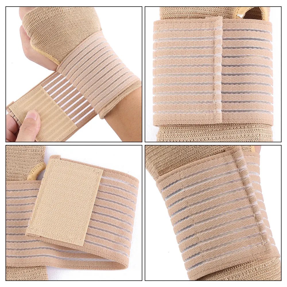 1 paar Elastische Bandage Handgelenk Schutz Unterstützung Arthritis Verstauchung Band Karpaltunnelsyndroms Protector Hand Klammer Zubehör Sport Sicherheit Armband